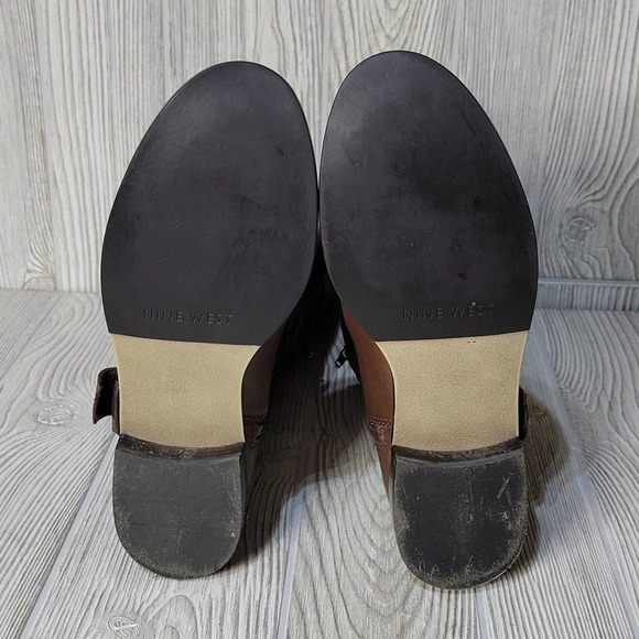 Nine West Tall Brown Leather Boots - Picture 12 of 16